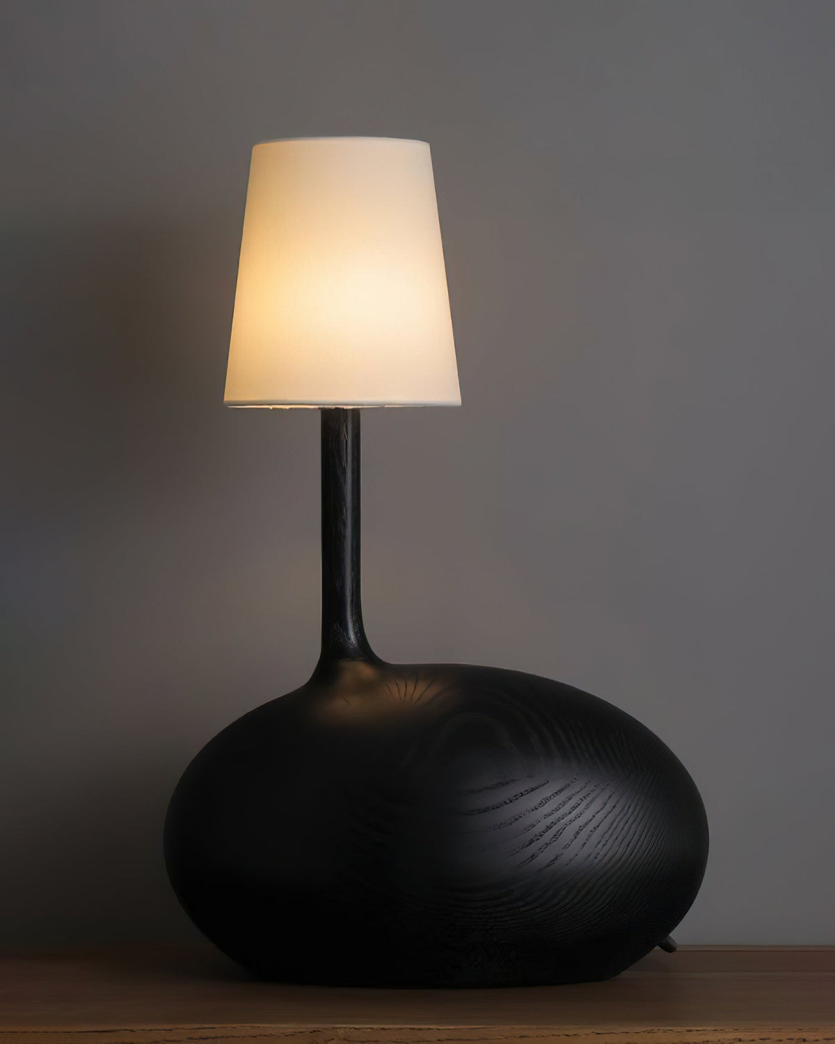 Snail Sculptural Wood Table Lamp - product view 27