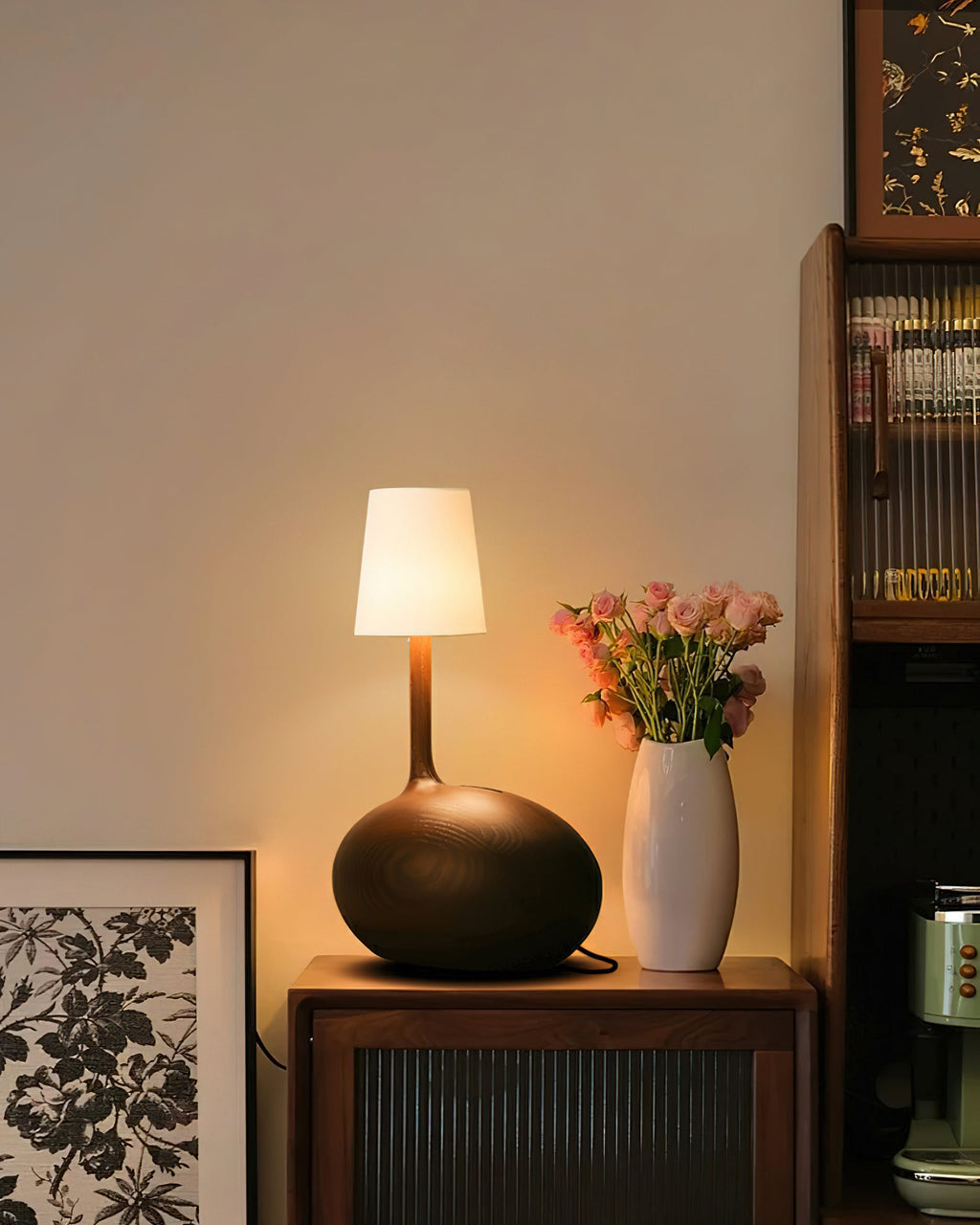 Snail Sculptural Wood Table Lamp - product view 29
