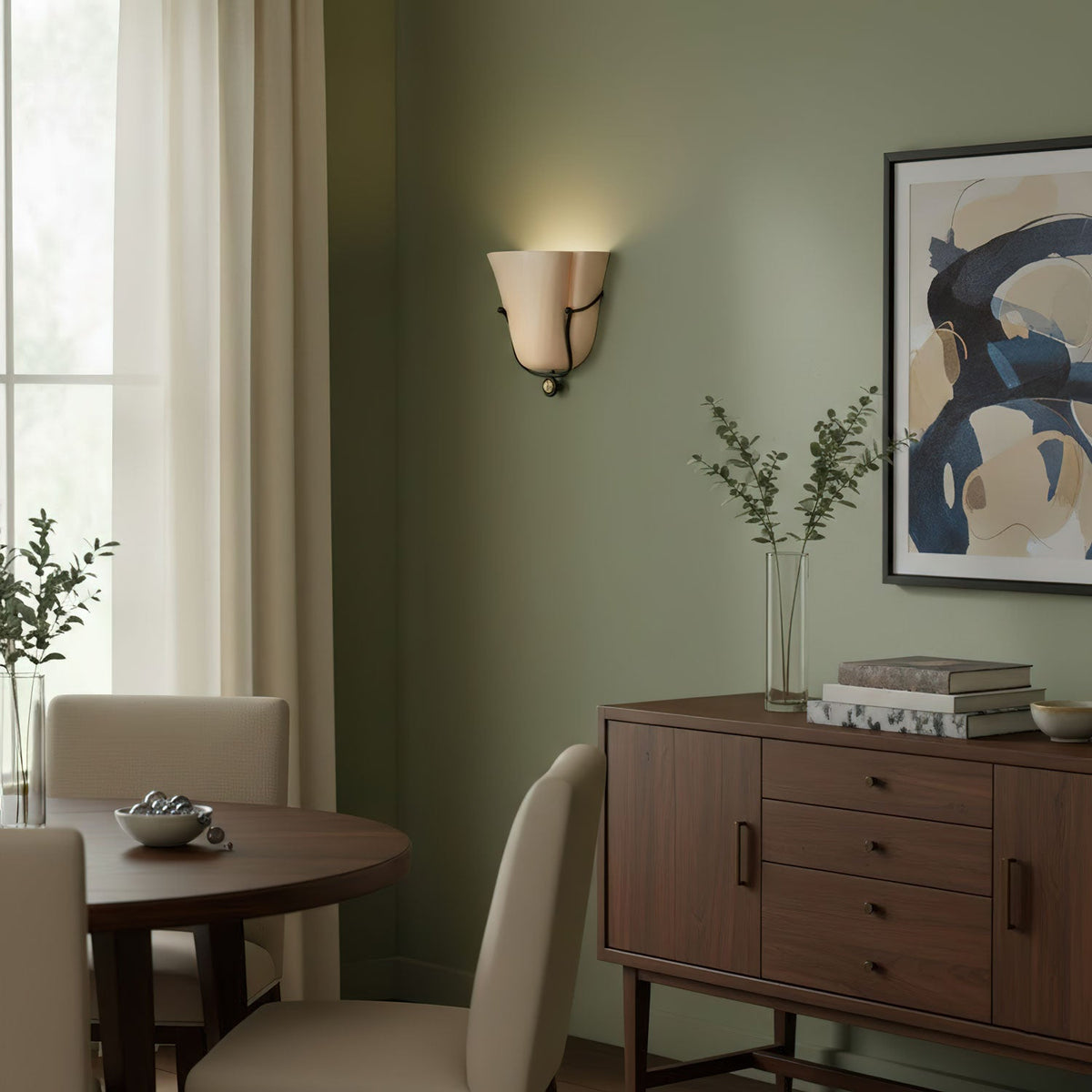 Solenne Ceramic Shell Wall Sconce — design detail 4