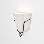 Solenne Ceramic Shell Wall Sconce — design detail 24