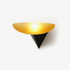 Solenne Half-Moon Glass Wall Light — product view