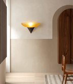 Solenne Half-Moon Glass Wall Light — finish, form and room detail 5