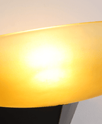 Solenne Half-Moon Glass Wall Light — finish, form and room detail 7