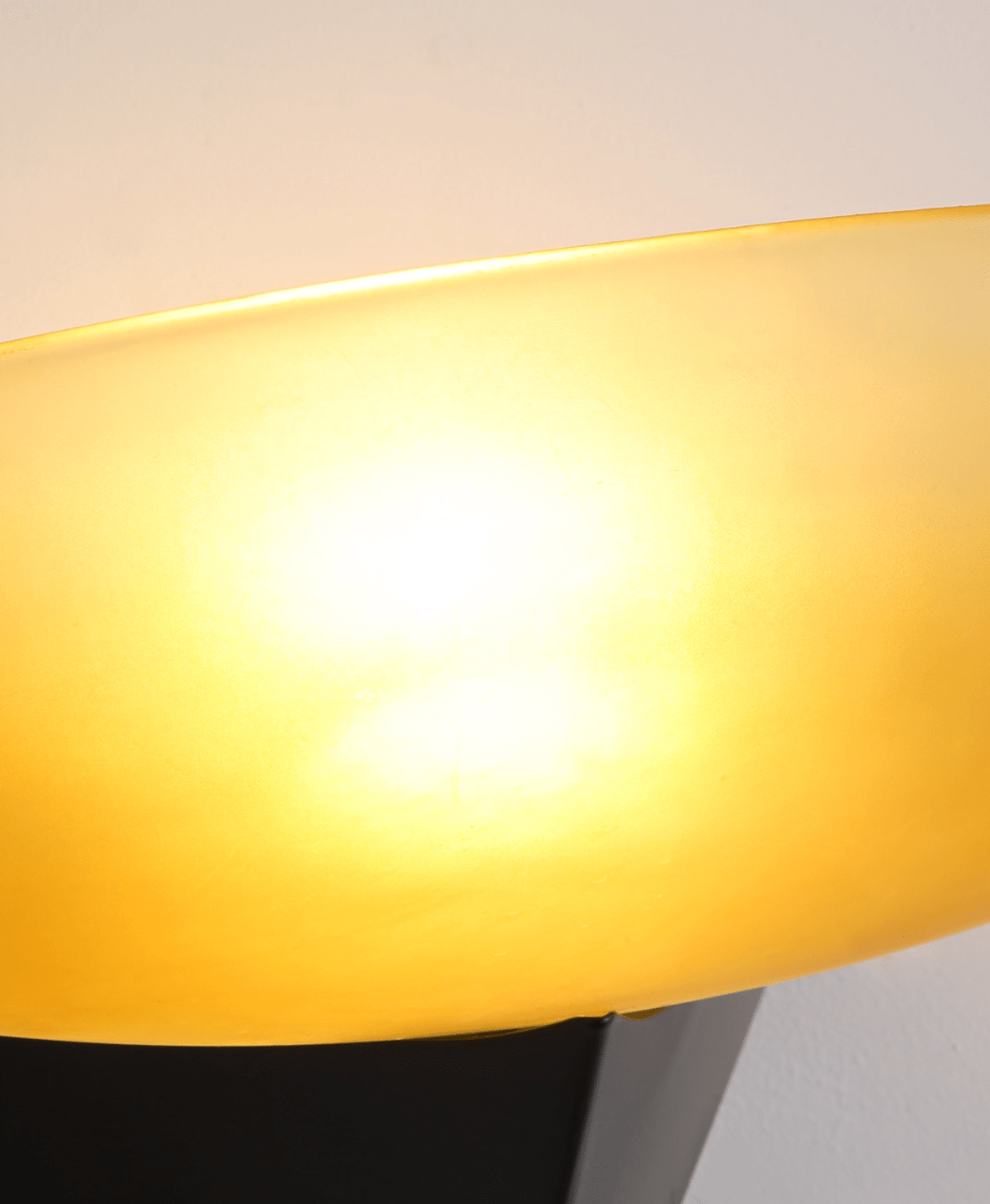 Solenne Half-Moon Glass Wall Light — finish, form and room detail 7