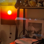 Soleva Sunset Gradient LED Wall Light — finish, form and room detail 4