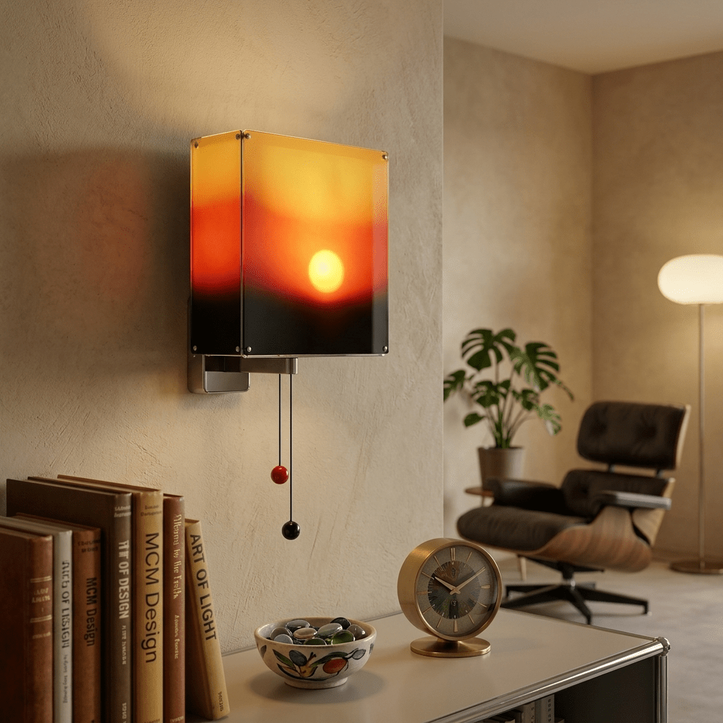 Soleva Sunset Gradient LED Wall Light — finish, form and room detail 20
