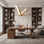 Solitude Crane Sculptural Wood LED Pendant Light - product view 5