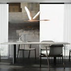 Solitude Crane Sculptural Wood LED Pendant Light - product view 10