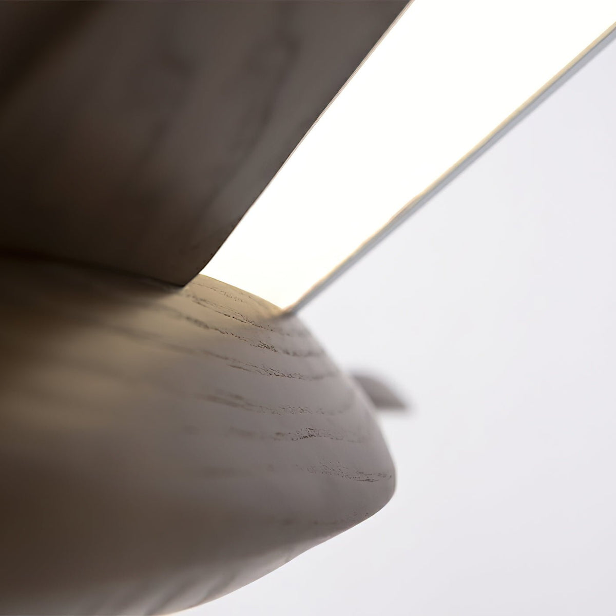 Solitude Crane Sculptural Wood LED Pendant Light - product view 15