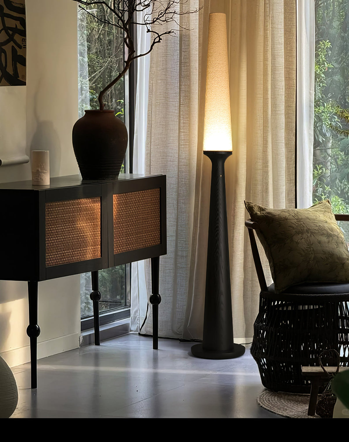 Sora Totem Floor Lamp — product and interior detail 3