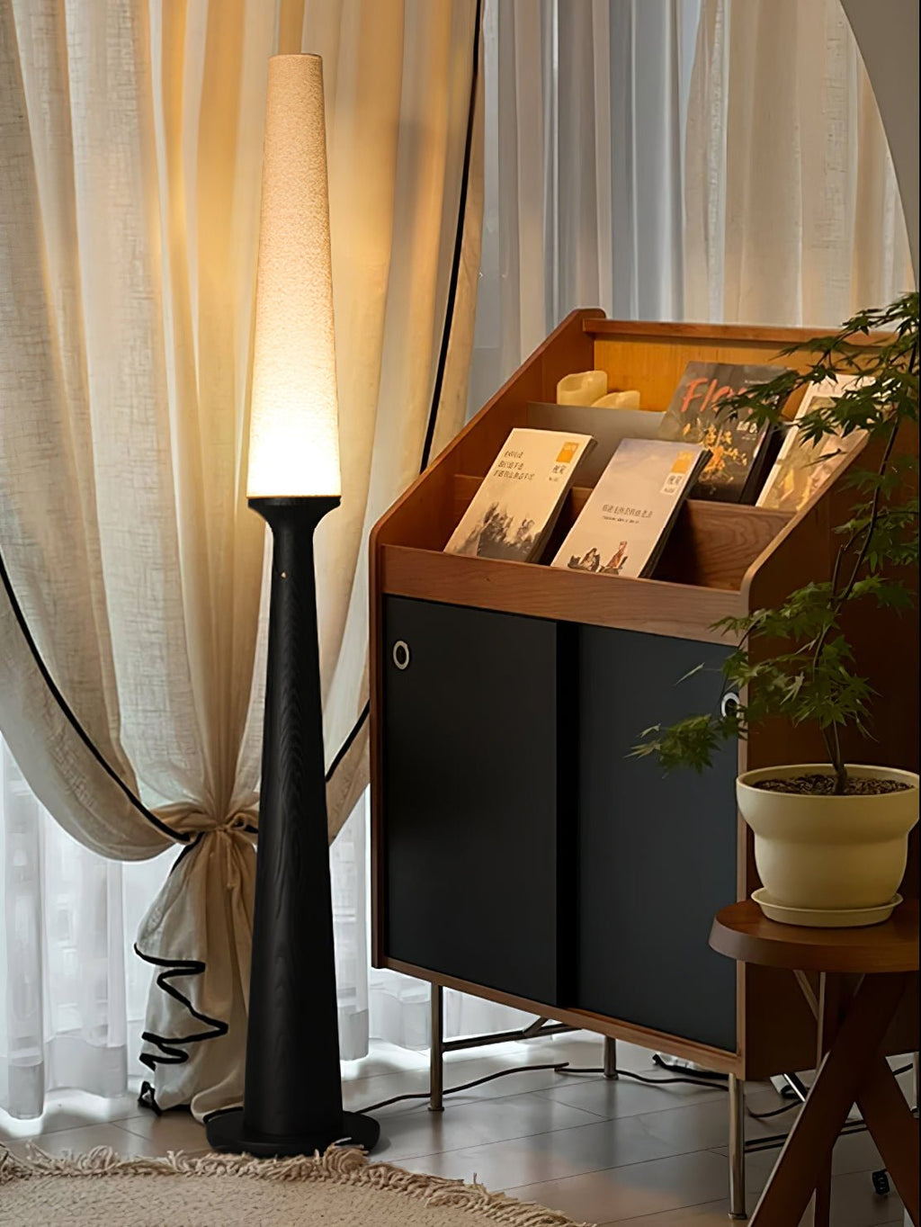 Sora Totem Floor Lamp — product and interior detail 10