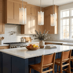 Sorelle Fluted Glass LED Pendant Light — finish, form and room detail 4