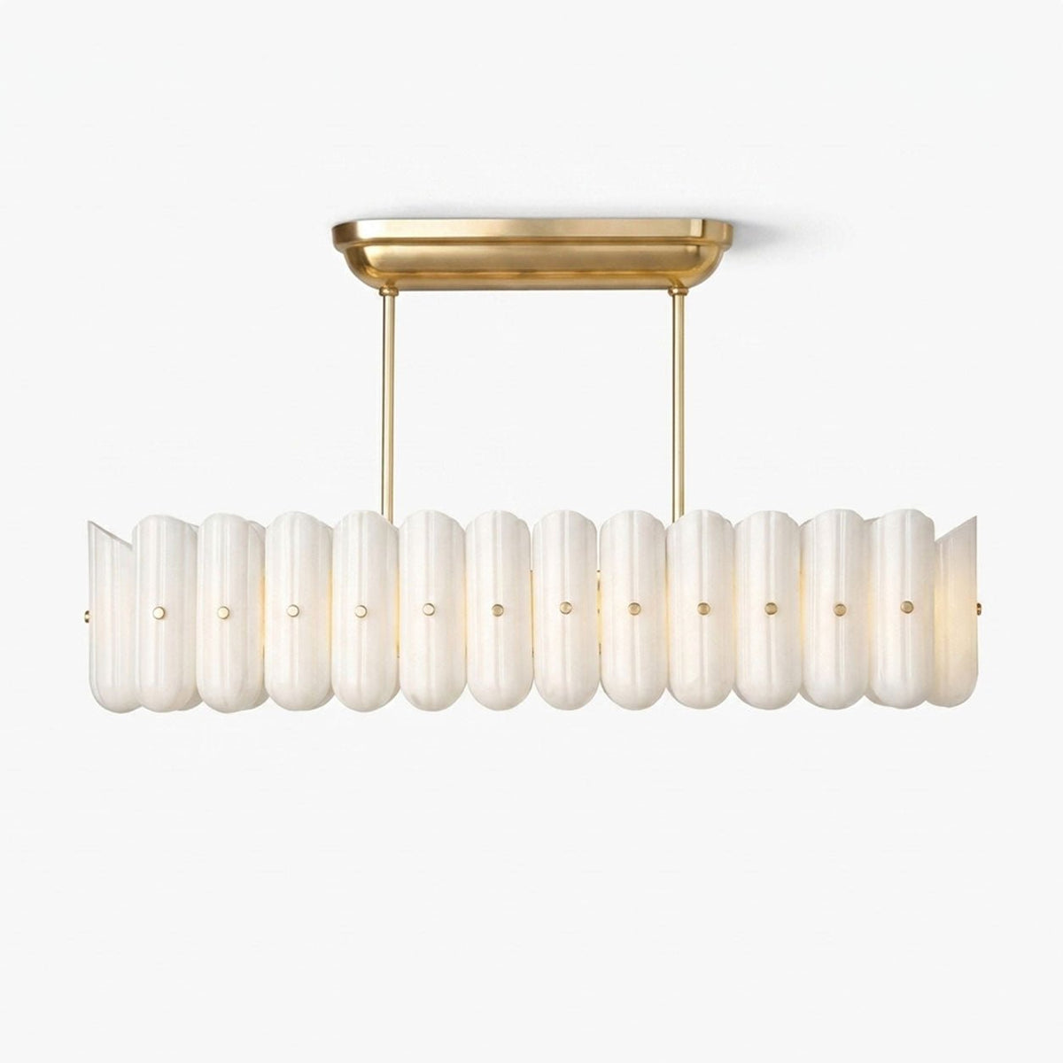 Sorelle Linear Fluted Glass LED Island Chandelier — product view