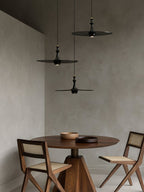 Spindle Disc Wood Pendant Light - product view 6