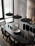 Spindle Disc Wood Pendant Light - product view 10