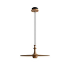 Spindle Disc Wood Pendant Light - product view 20