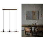 Spindle Disc Wood Pendant Light - product view 22