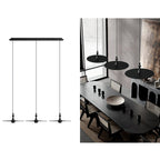 Spindle Disc Wood Pendant Light - product view 30