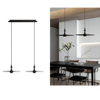 Spindle Disc Wood Pendant Light - product view 36