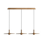 Spindle Disc Wood Pendant Light - product view 39