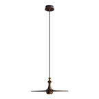 Spindle Disc Wood Pendant Light - product view 42