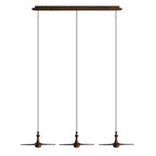 Spindle Disc Wood Pendant Light - product view 44