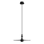 Spindle Disc Wood Pendant Light - product view 45