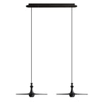 Spindle Disc Wood Pendant Light - product view 46