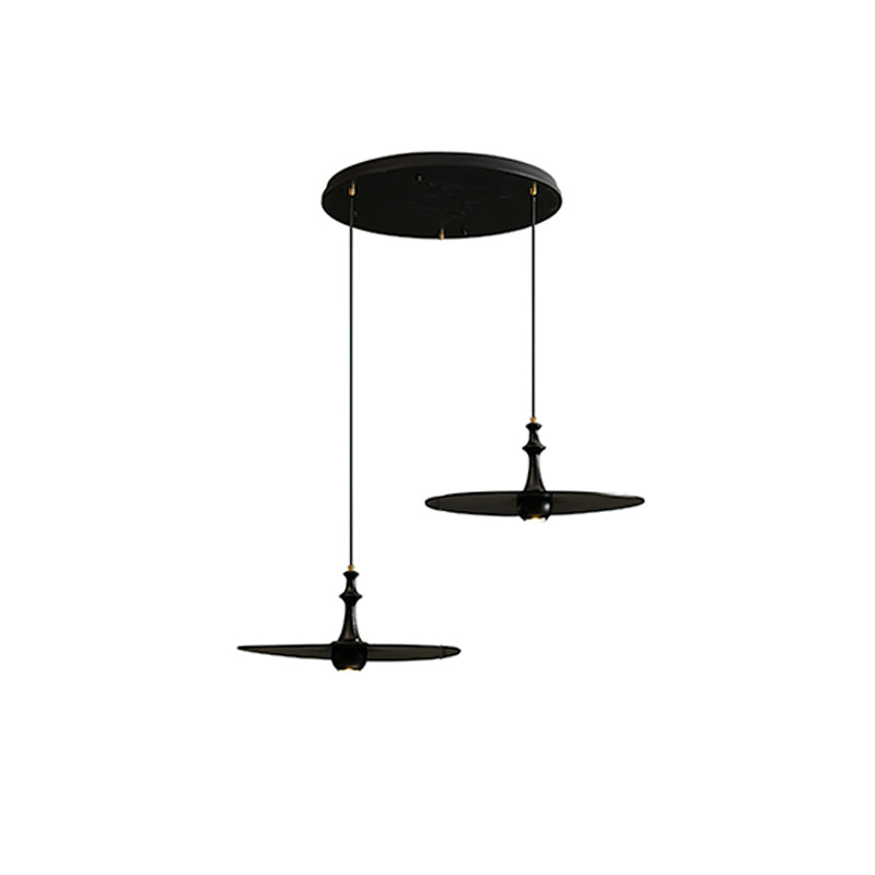 Spindle Disc Wood Pendant Light - product view 48