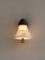 Strata Tiered Alabaster LED Wall Light – wall sconce view 13