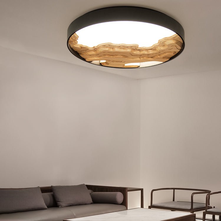 Strata Topographic Wood LED Ceiling Light - product view 20