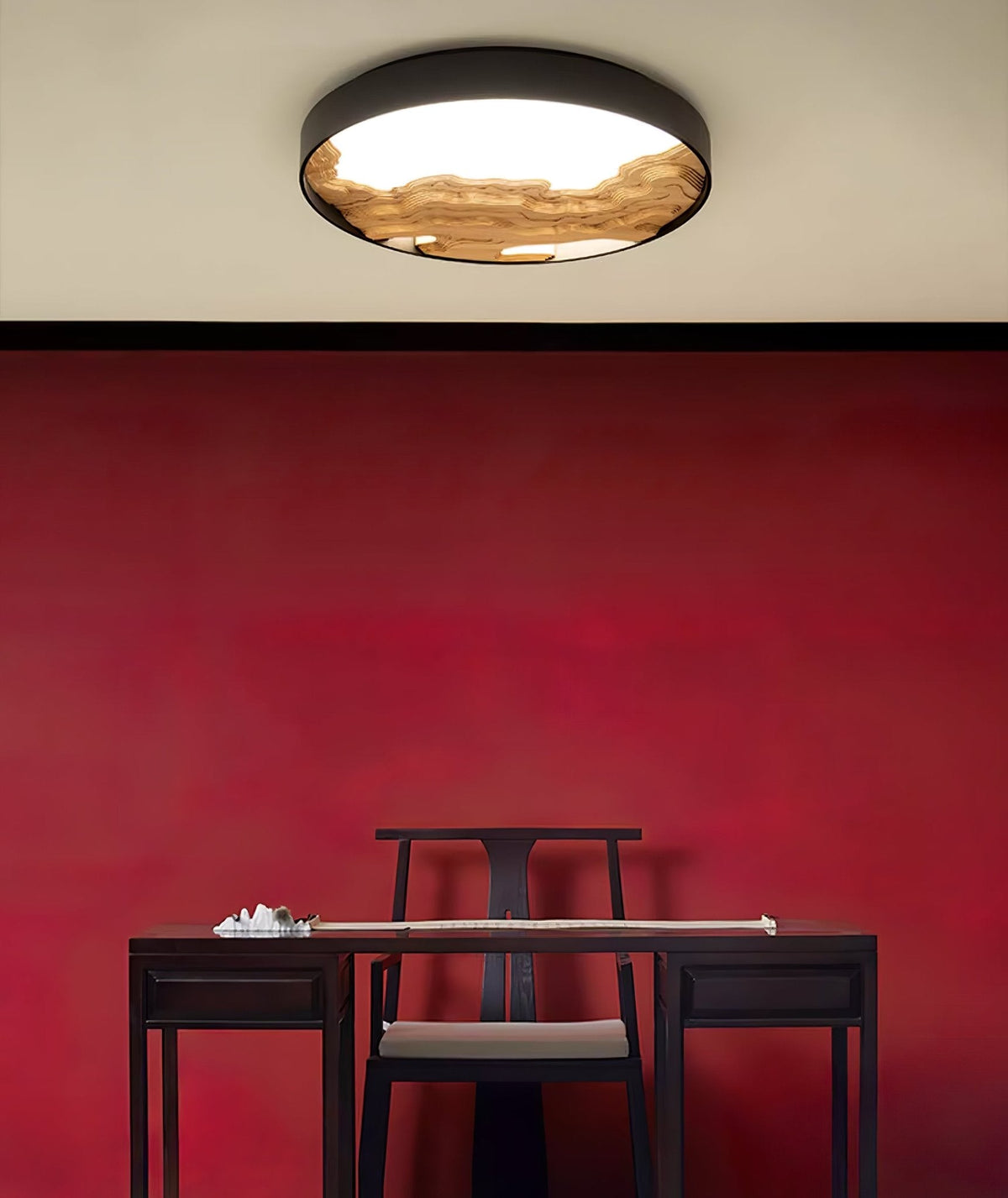 Strata Topographic Wood LED Ceiling Light - product view 21
