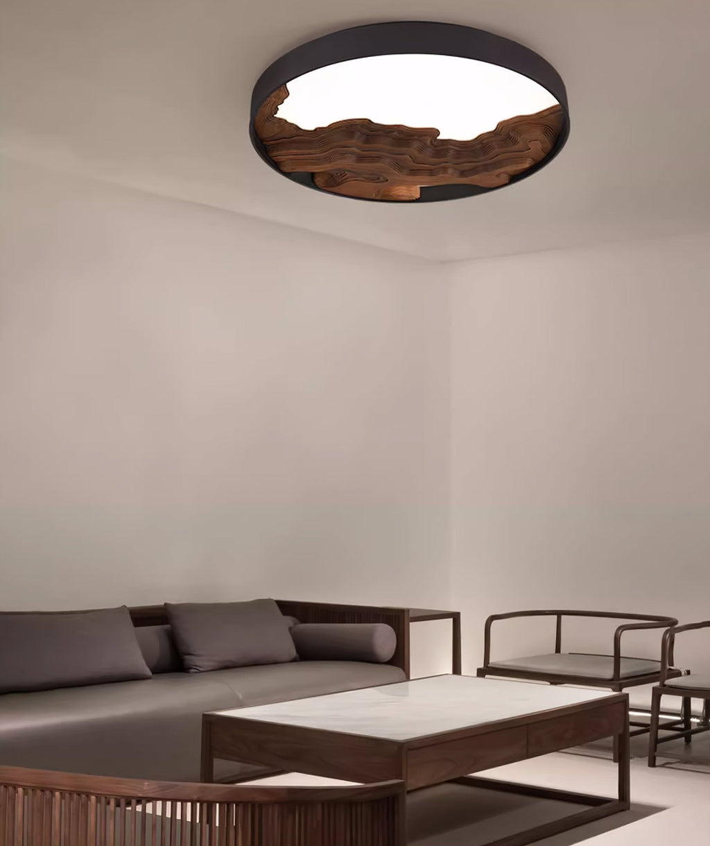 Strata Topographic Wood LED Ceiling Light - product view 22