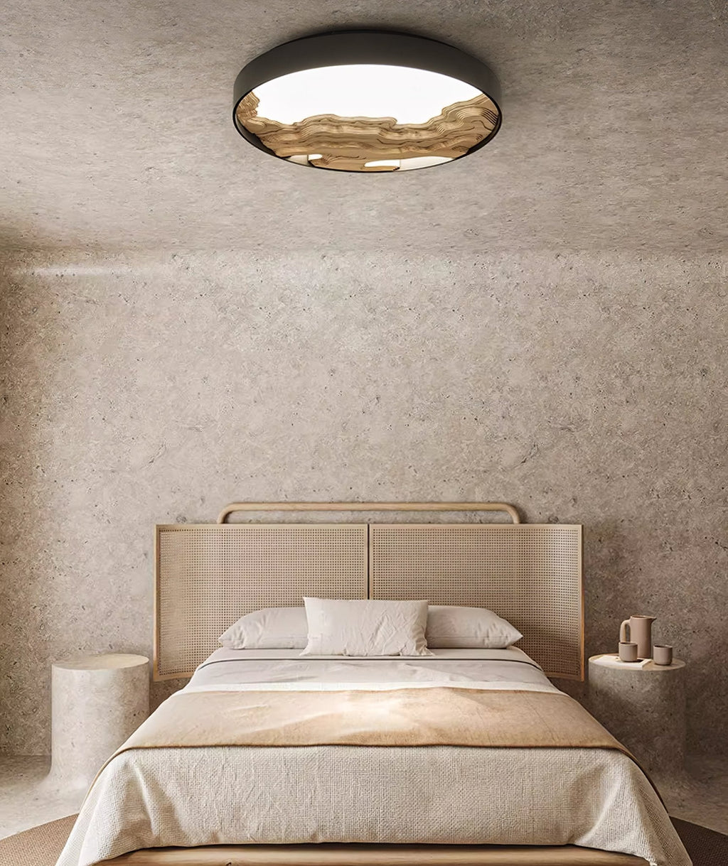Strata Topographic Wood LED Ceiling Light - product view 24