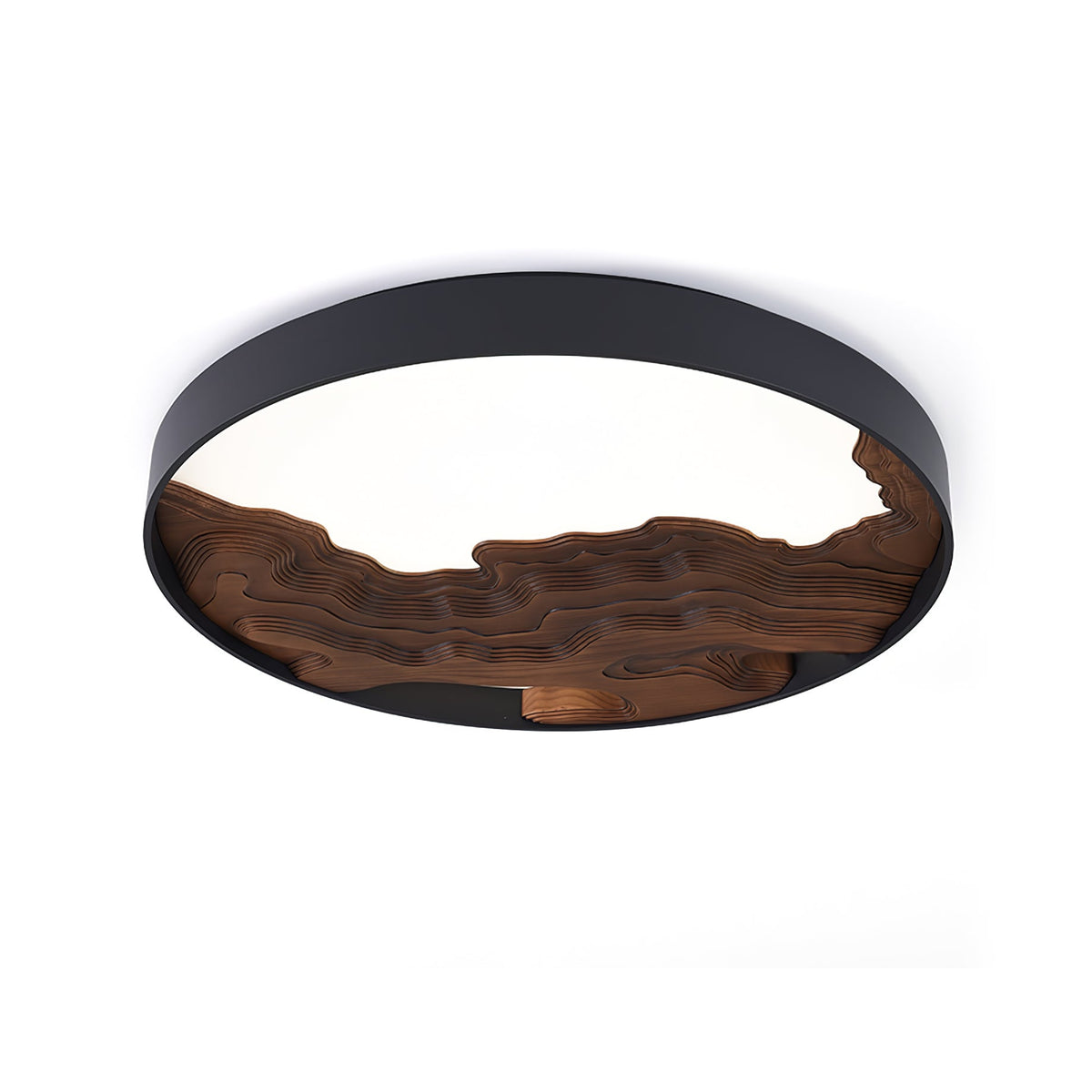 Strata Topographic Wood LED Ceiling Light - product view 26