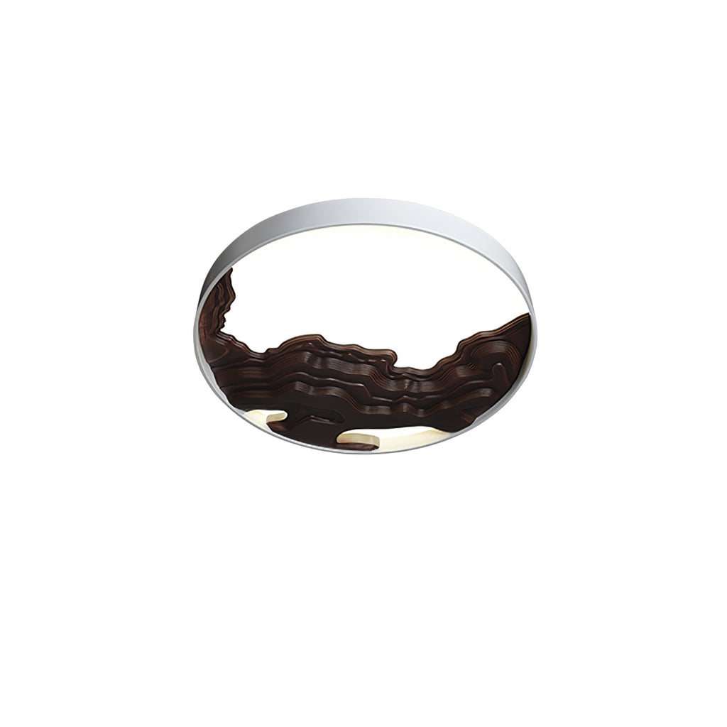 Strata Topographic Wood LED Ceiling Light - product view 30