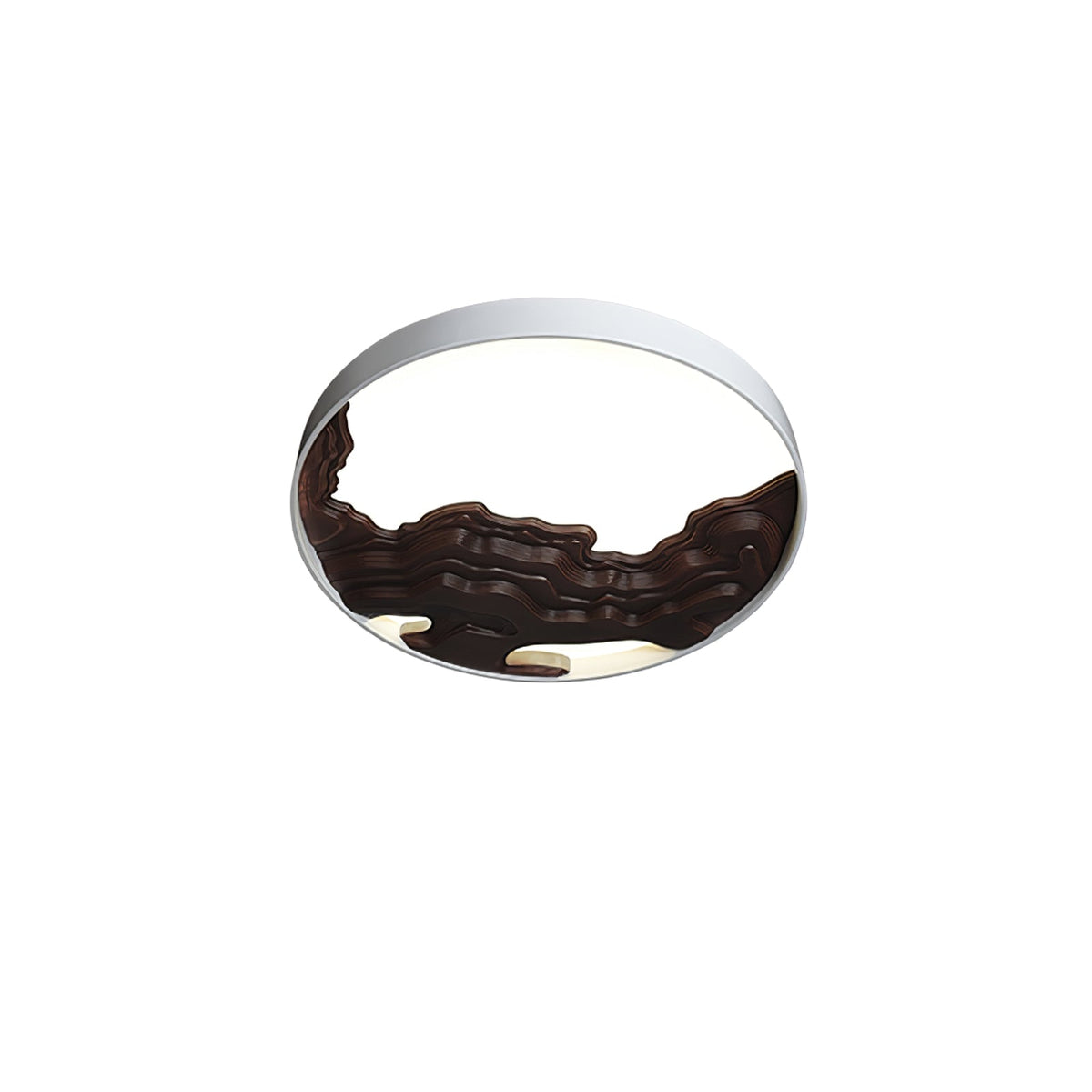 Strata Topographic Wood LED Ceiling Light - product view 30