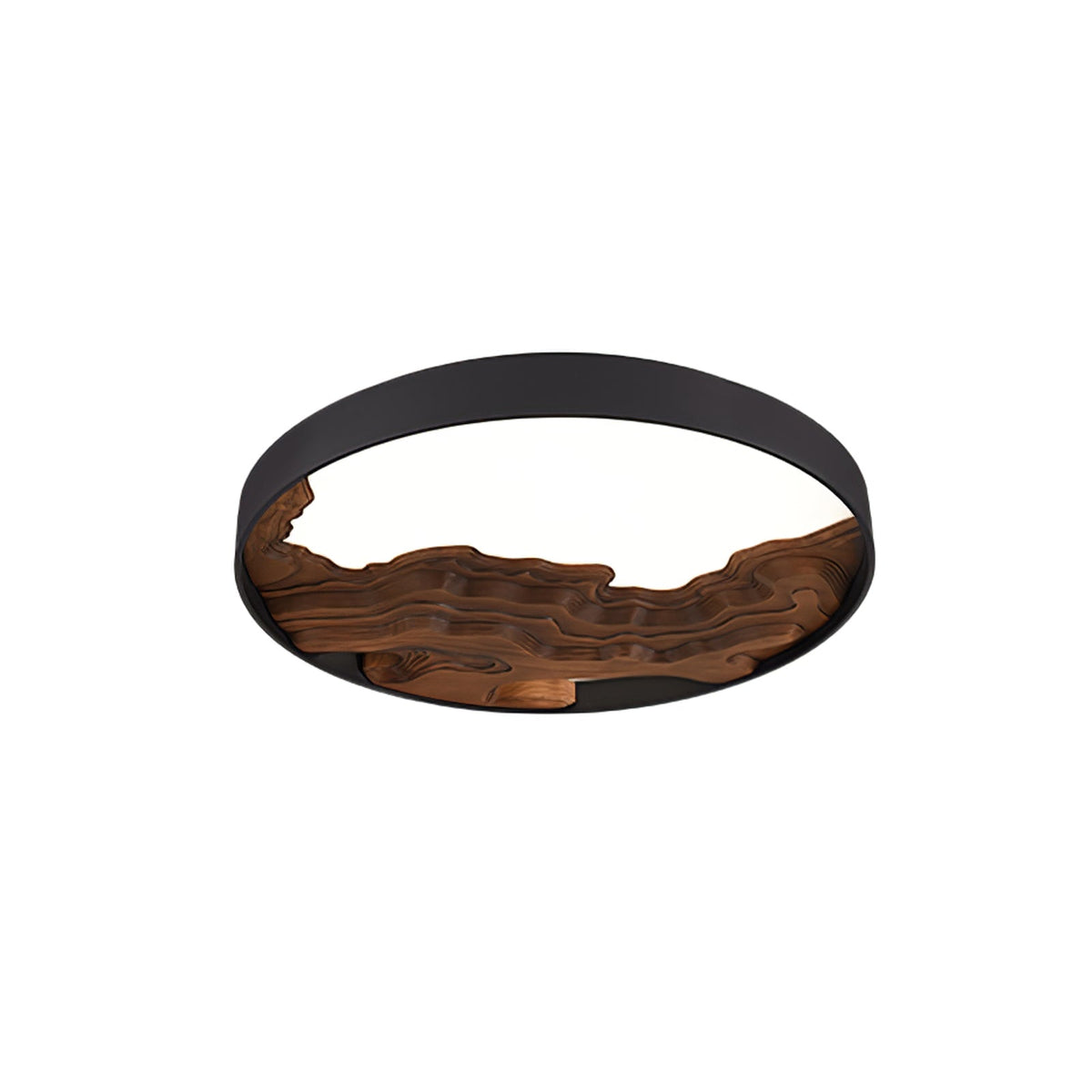 Strata Topographic Wood LED Ceiling Light - product view 37