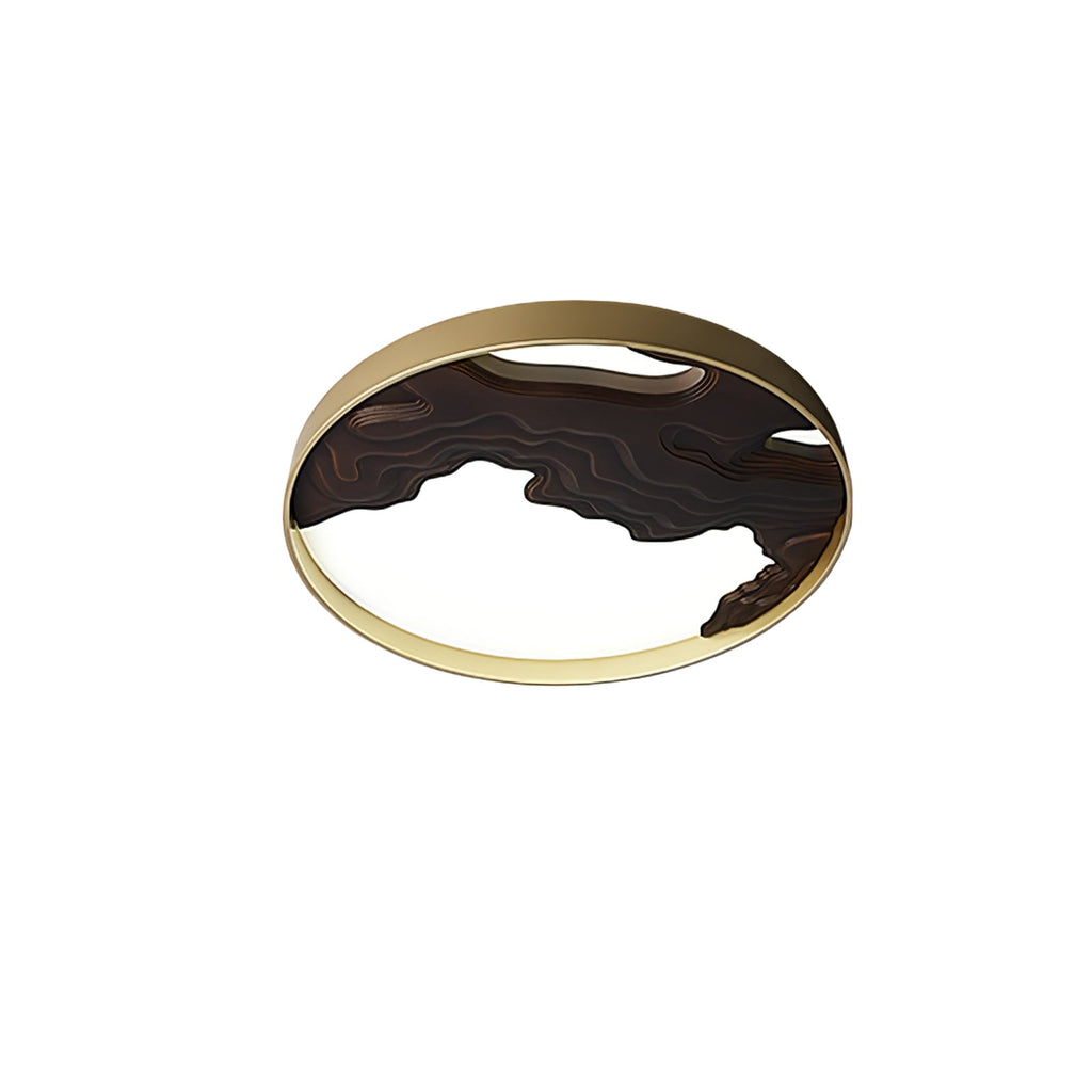 Strata Topographic Wood LED Ceiling Light - product view 38