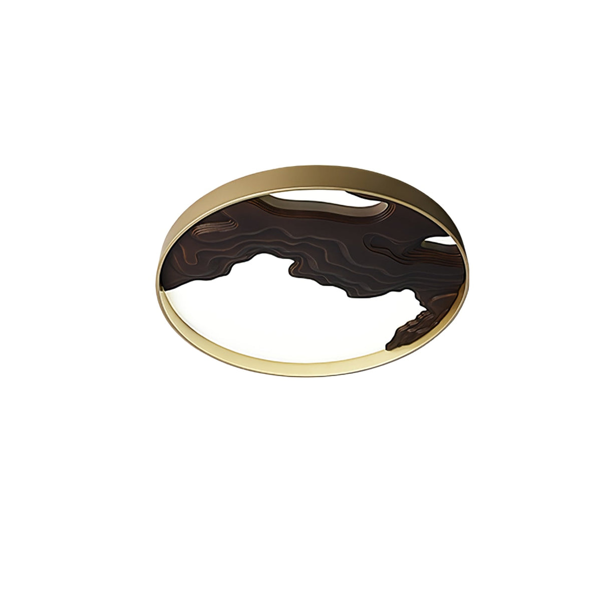 Strata Topographic Wood LED Ceiling Light - product view 38