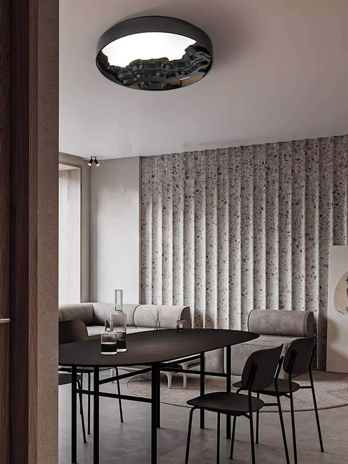 Strata Topographic Wood LED Ceiling Light - product view 39