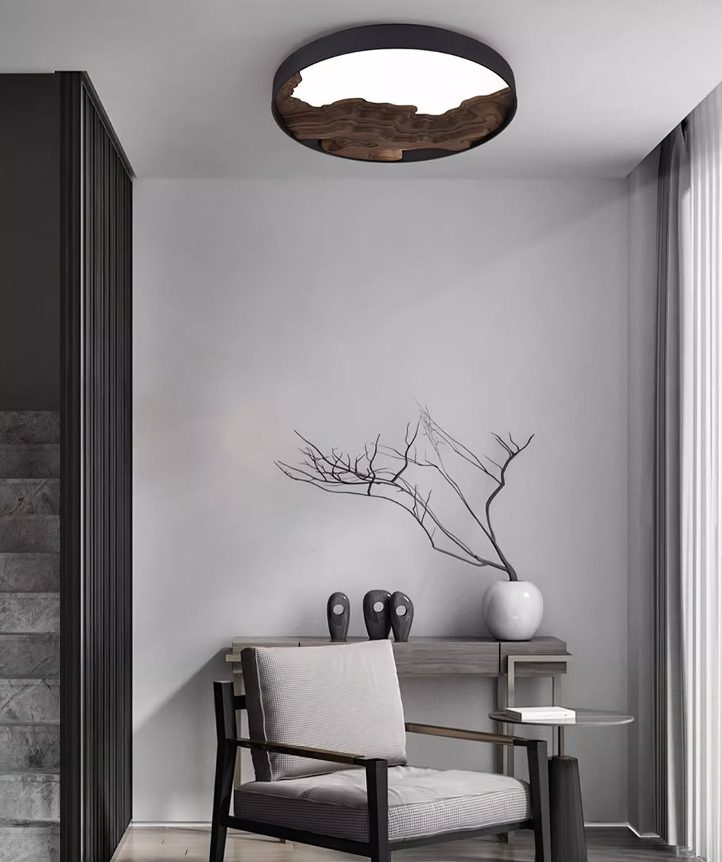 Strata Topographic Wood LED Ceiling Light - product view 43