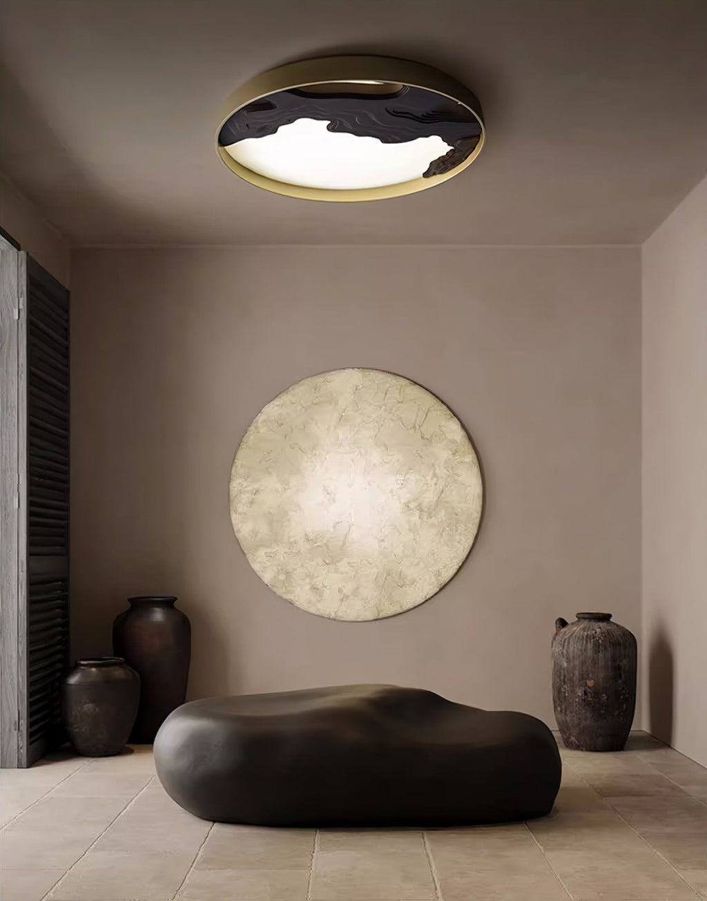 Strata Topographic Wood LED Ceiling Light - product view 44