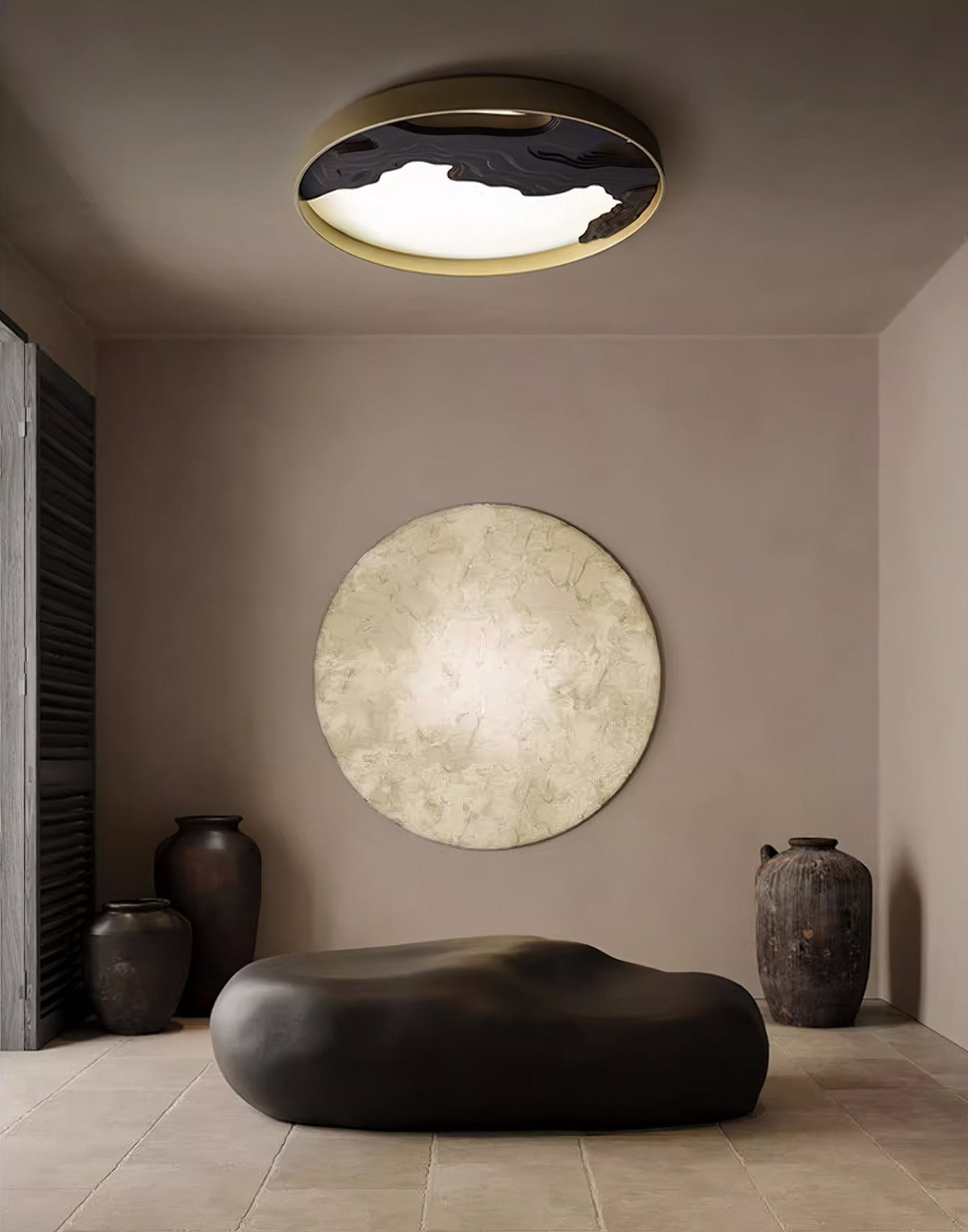 Strata Topographic Wood LED Ceiling Light - product view 44
