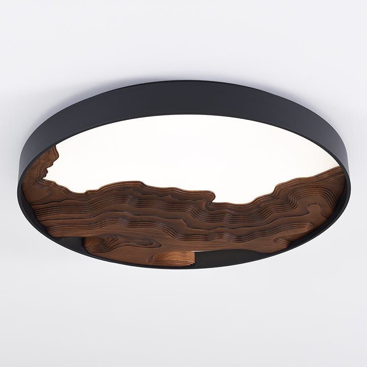 Strata Topographic Wood LED Ceiling Light - product view 46