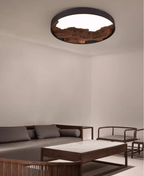 Strata Topographic Wood LED Ceiling Light - product view 50