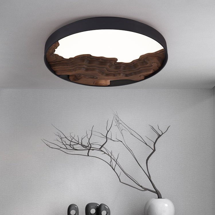 Strata Topographic Wood LED Ceiling Light - product view 51