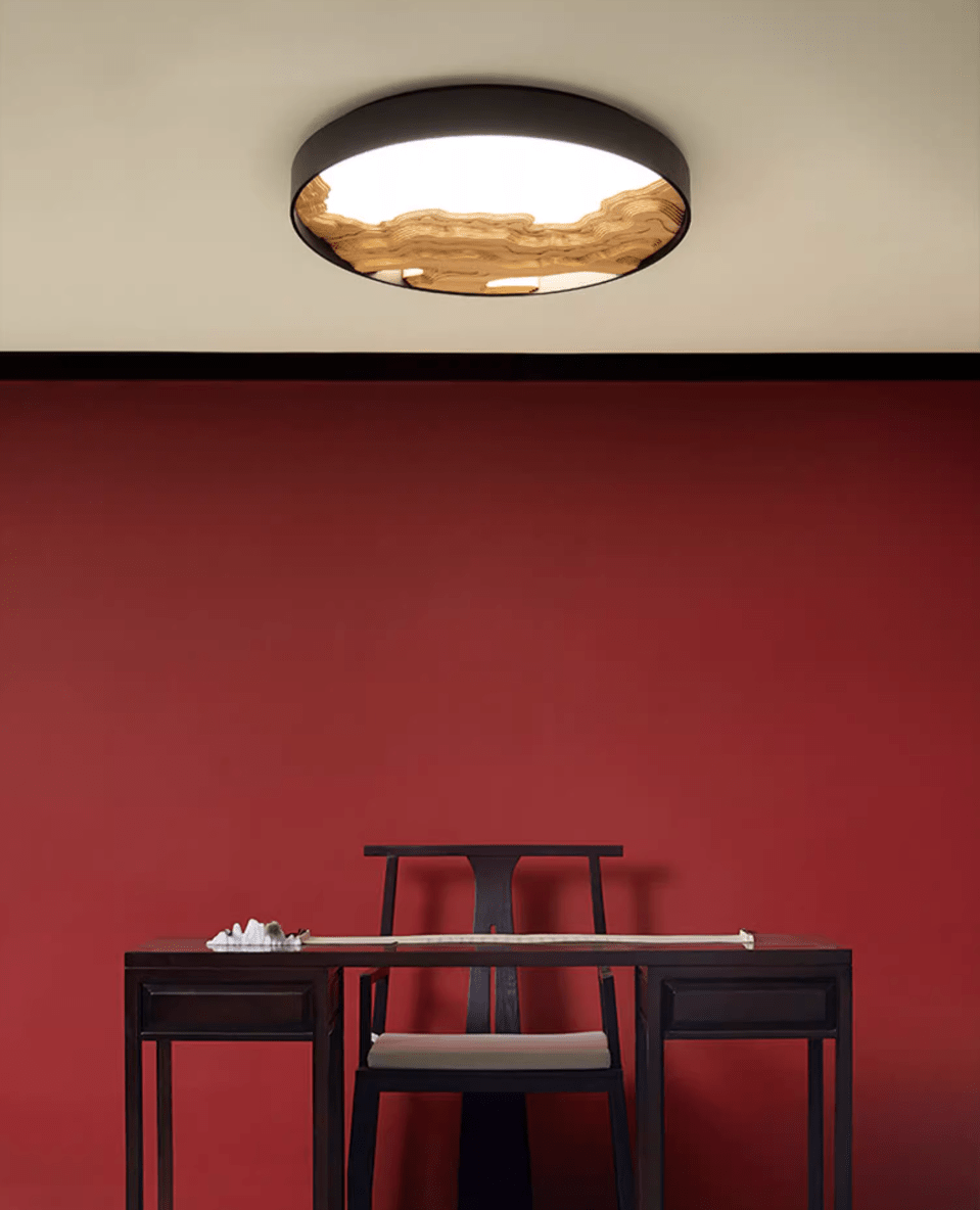 Strata Topographic Wood LED Ceiling Light - product view 52