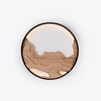 Strata Topographic Wood LED Wall Light - product view 1