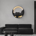 Strata Topographic Wood LED Wall Light - product view 3